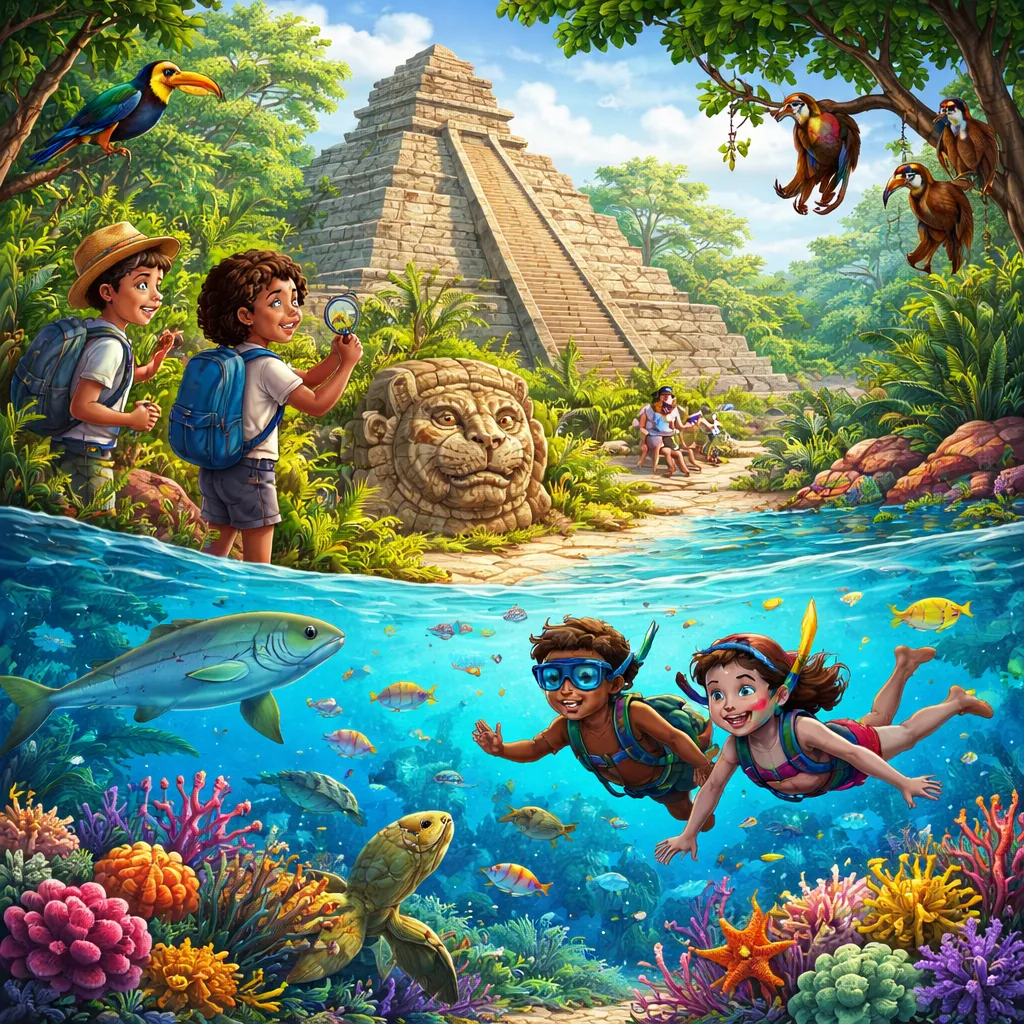 Rahasia Suku Maya Kuno dan Terumbu Karang: Mari Jelajahi Sambil Belajar Membaca: Belize?