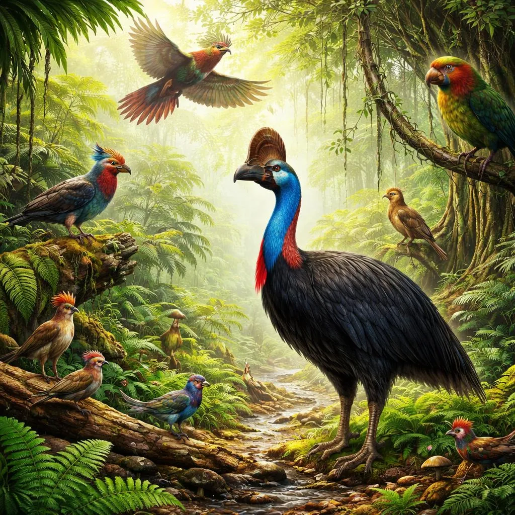 ¿Qué Revela Aprender Sobre el Casuario de las Aves Antiguas de la Selva Tropical?