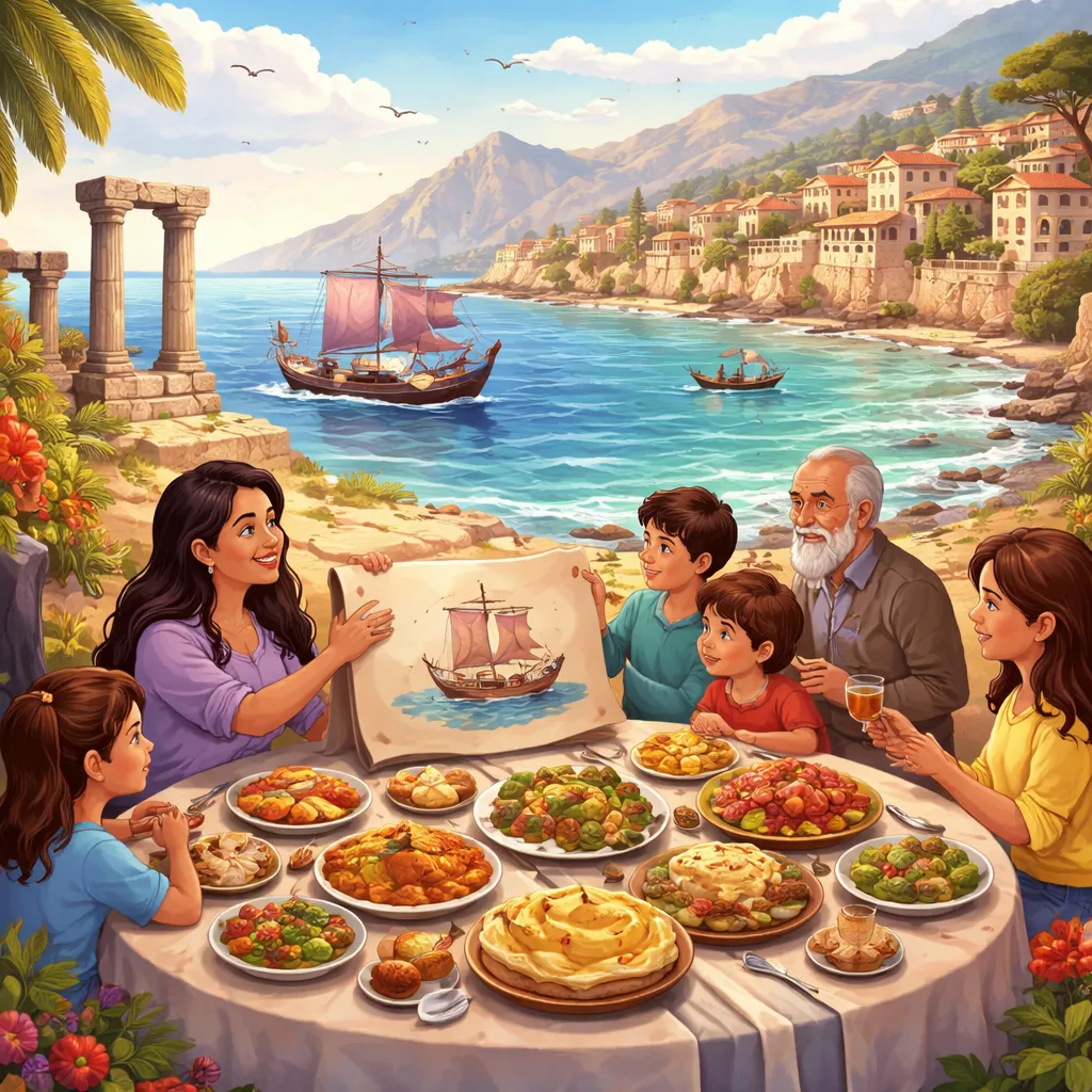 What Ancient Stories and Delicious Foods Can the Phoenician Coast Share When Learning Reading: Lebanon?