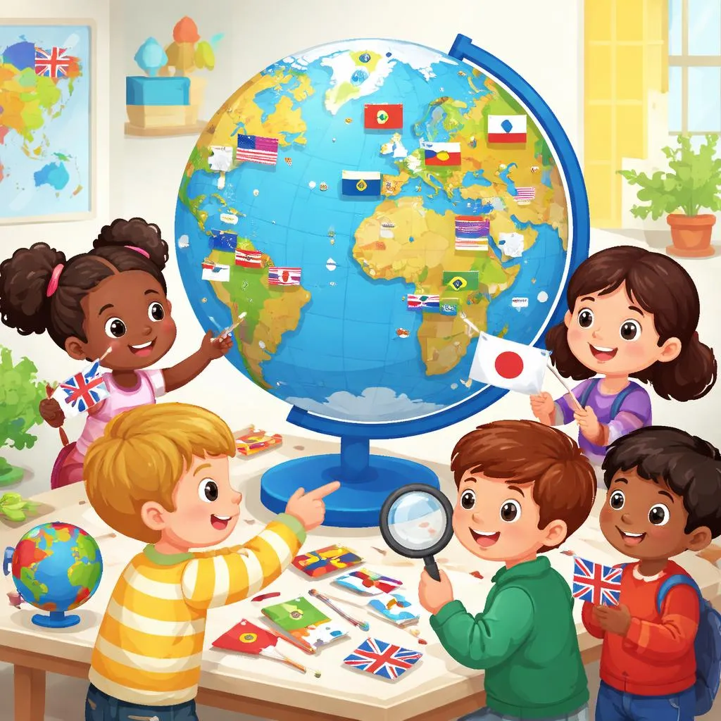 Was sind Länder und Nationalitäten und wie lernen Kinder sie auf Deutsch?