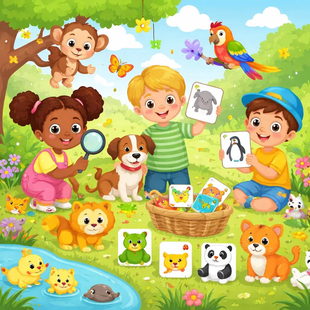 শিশুদের জন্য ইংরেজি ভাষায় পশুর শব্দভাণ্ডার শেখার মজাদার ও সহজ উপায় কী?