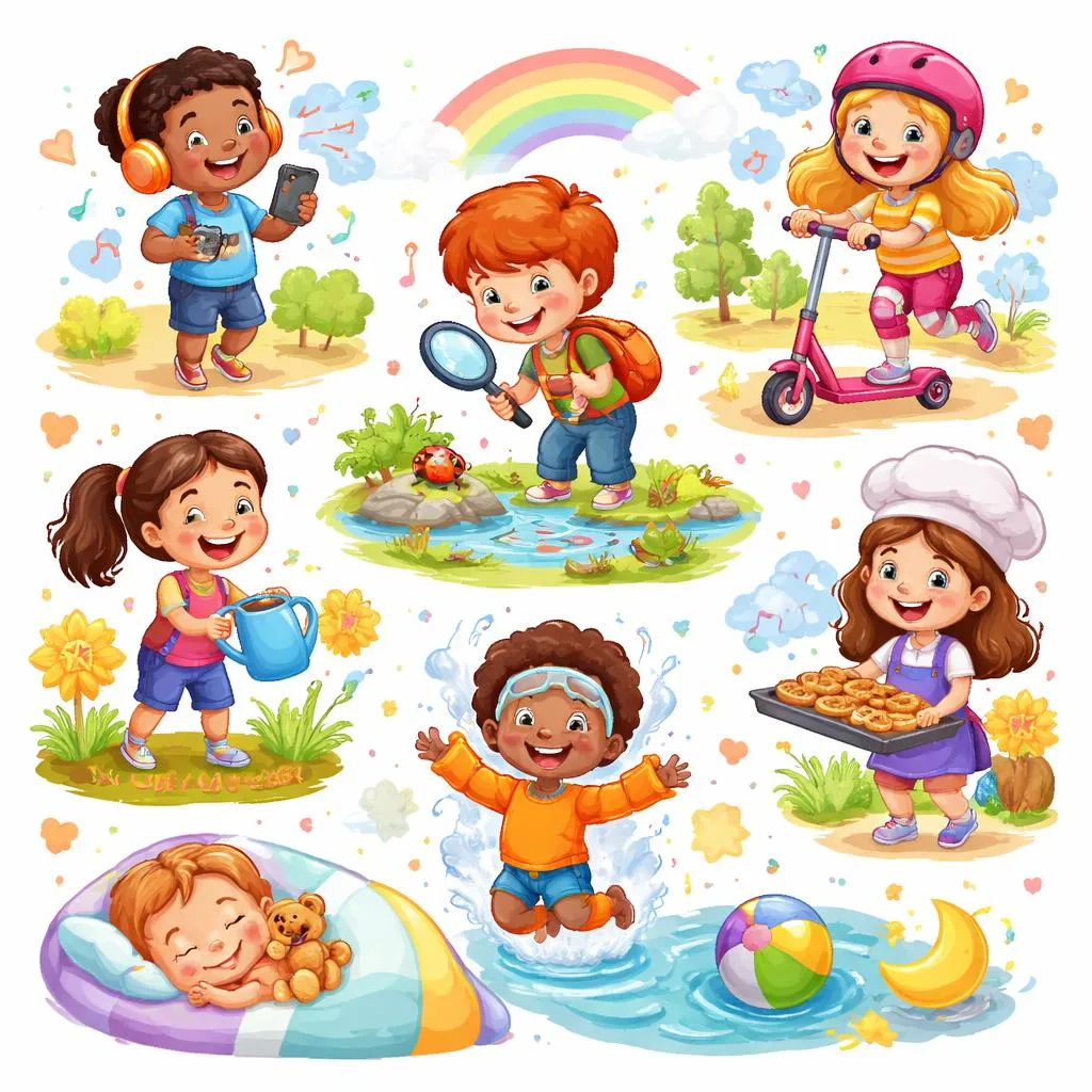 Was sind einfache und lustige Infinitiv-Verb-Beispiele für Kinder?