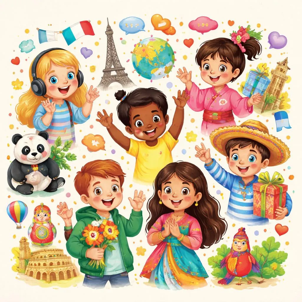 Wie Kinder auf spielerische Weise in anderen Sprachen Danke sagen können