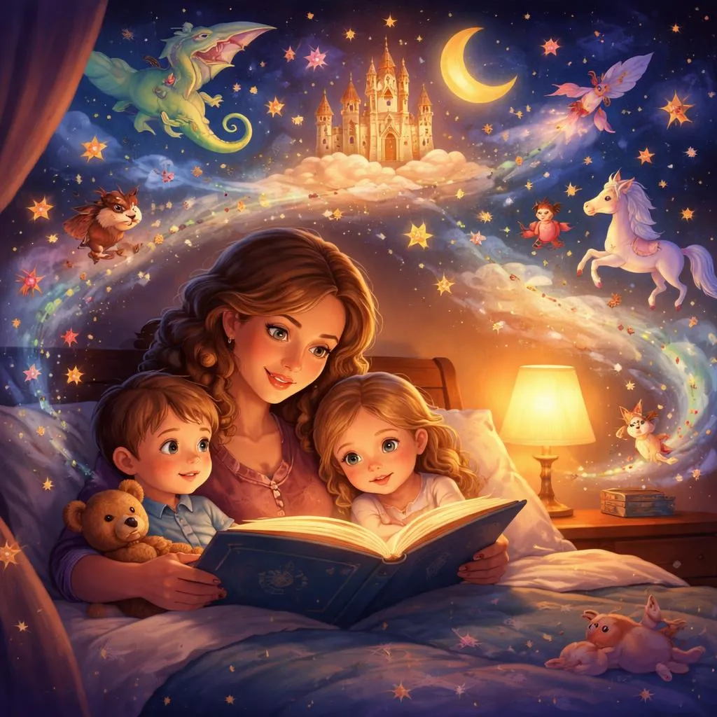 Quelles sont quelques idées magiques et imaginatives pour les histoires du soir ?