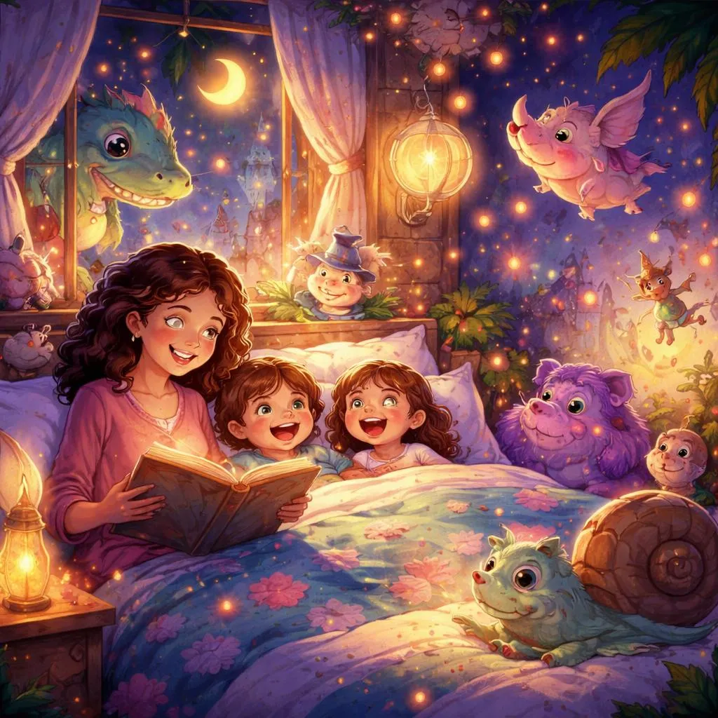 有哪些異想天開又搞笑的奇幻睡前故事，能在孩子睡前激發他們的想像力？