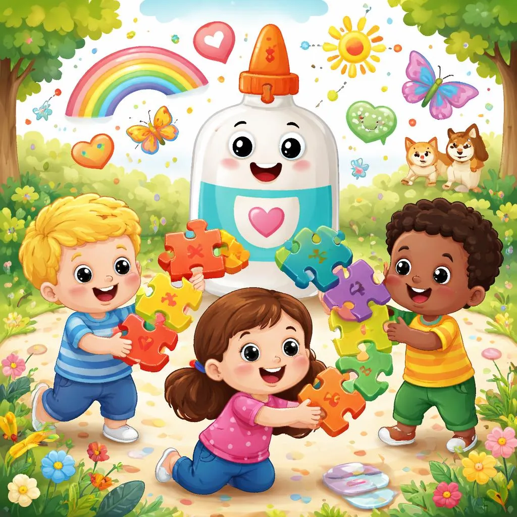 Какие 40 союзов необходимо знать трехлеткам? Веселый клей для предложений!