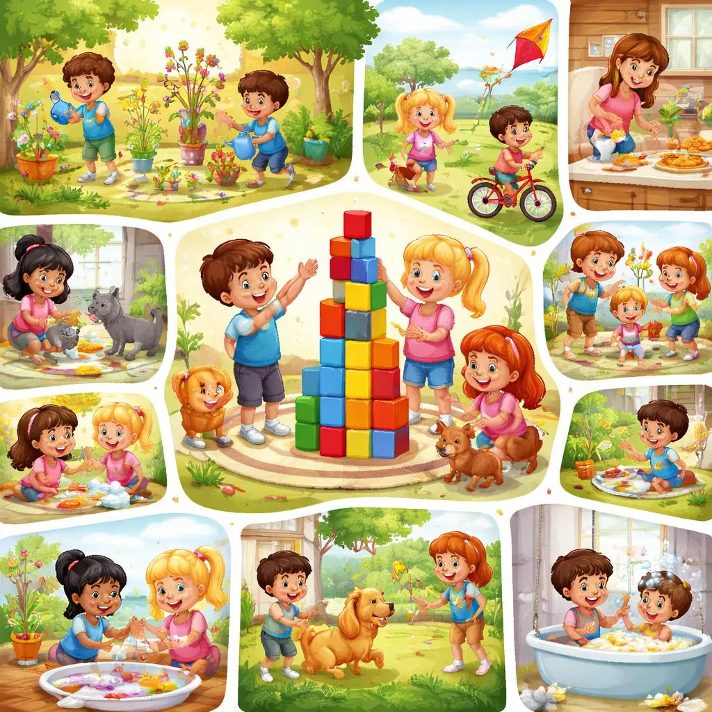 Quelles sont les 50 phrases à voix active les plus courantes pour les enfants de 4 ans ?