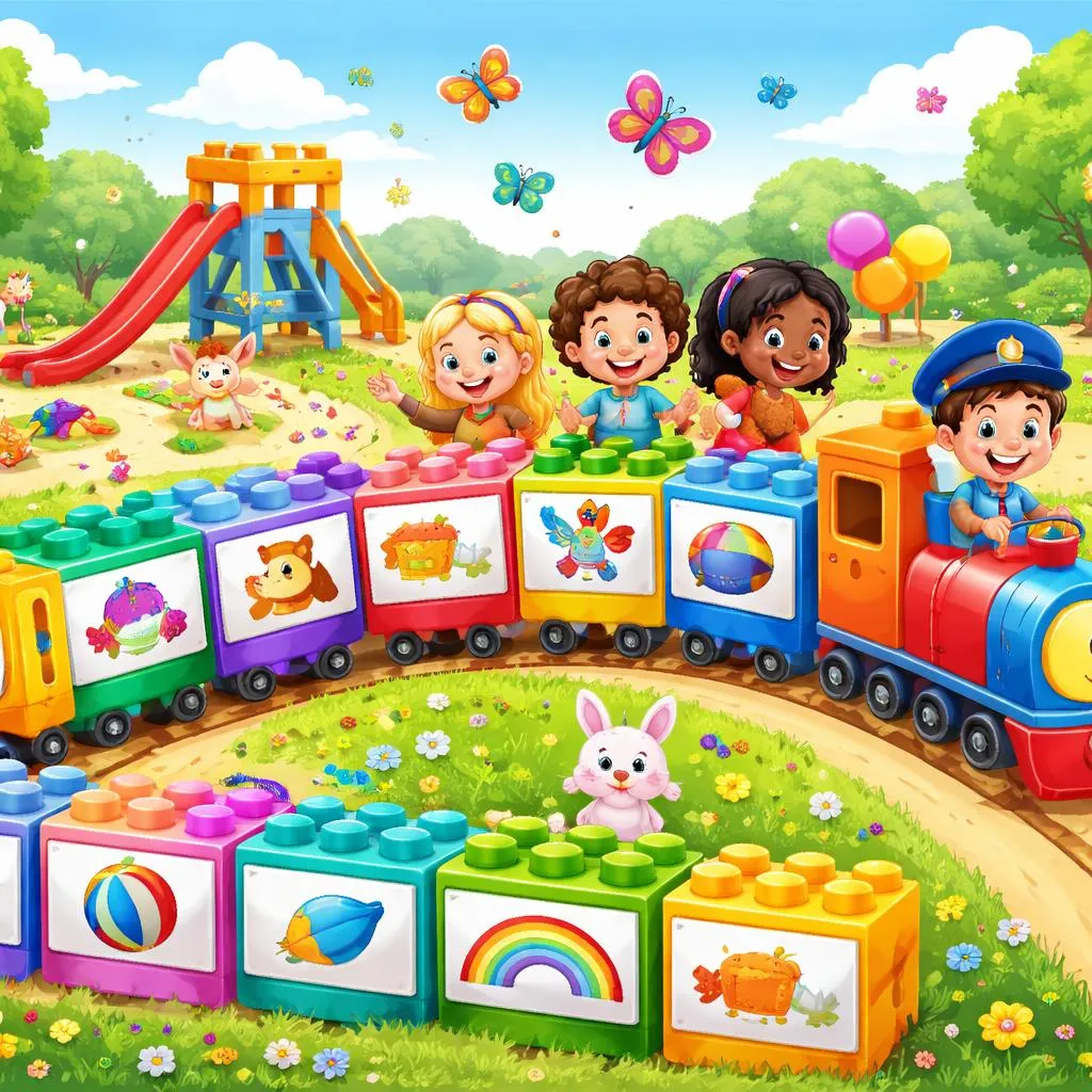 Quais são as 60 cláusulas-chave para um pré-escolar de 5 anos? Construa seu trem de frases!