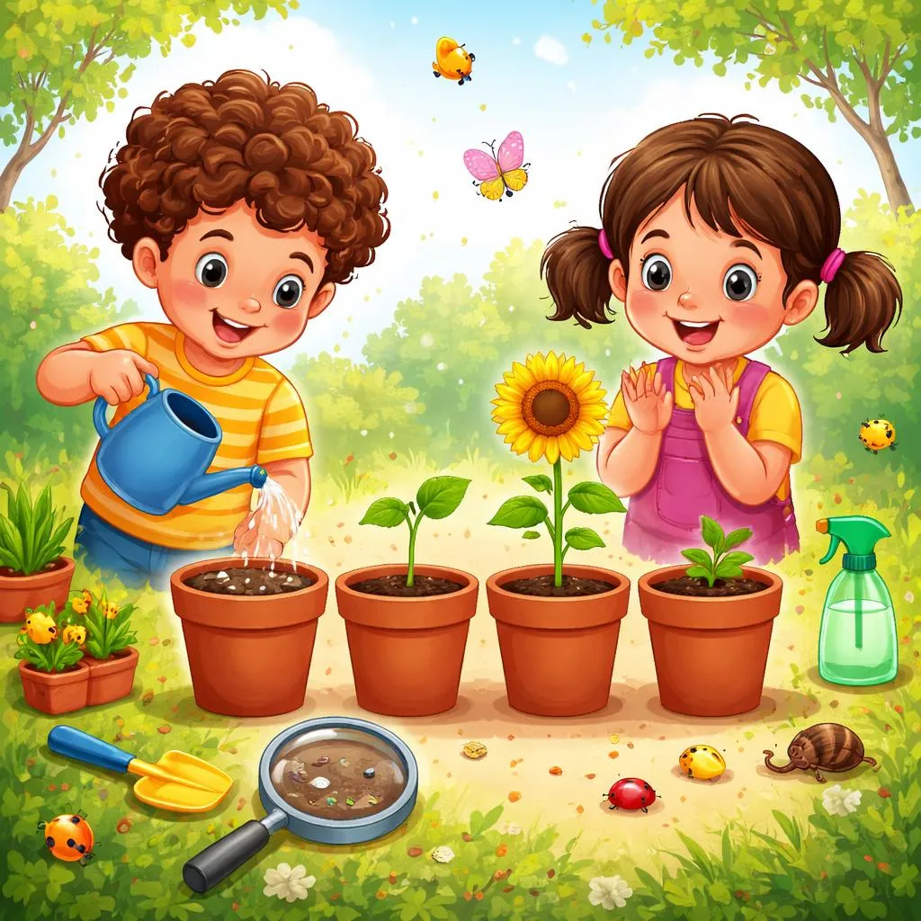 Quais são as 60 sentenças-chave do Presente Perfeito Contínuo para uma criança de 5 anos? Assista uma planta crescer!