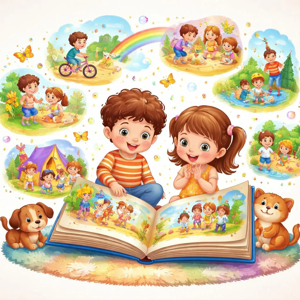 什么是给5岁学龄前儿童准备的60个关键的简单过去时句子？打开故事书！