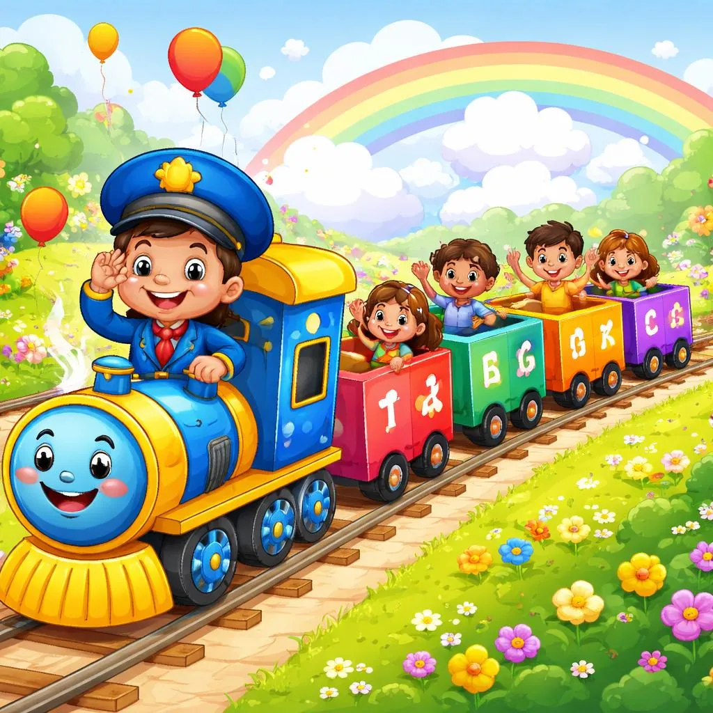 Какие 80 союзов необходимо освоить семилетнему ребенку? Будьте дирижером словесного поезда!