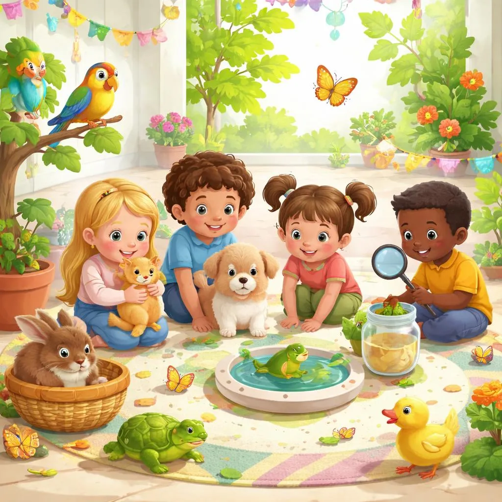 Какие животные лучше всего подходят для изучения в детском саду?