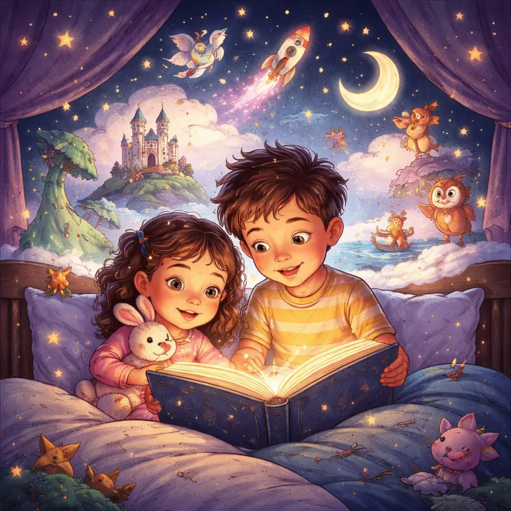 Какие книги со сказками лучше всего подходят для веселых и полных воображения ночей?