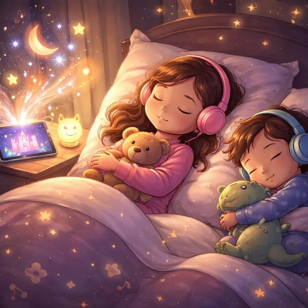 Quais são os melhores áudios de histórias para dormir para crianças que ajudam seus filhos a pegar no sono?
