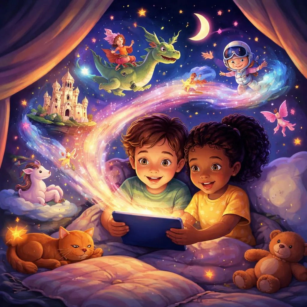 Какие онлайн-сказки для детей лучше всего подходят для бесплатного веселья и воображения?