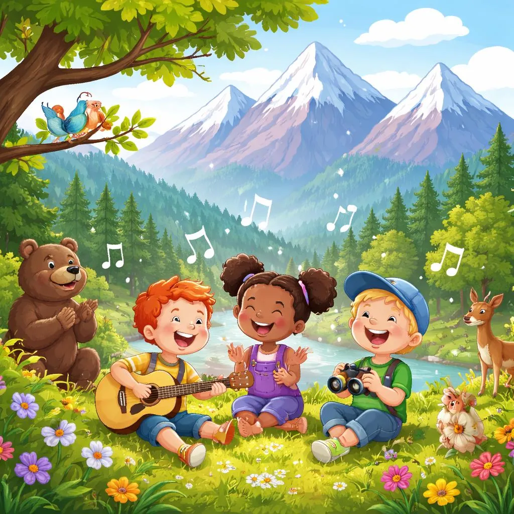 Какие лучшие детские песни с упоминанием гор для обучения?