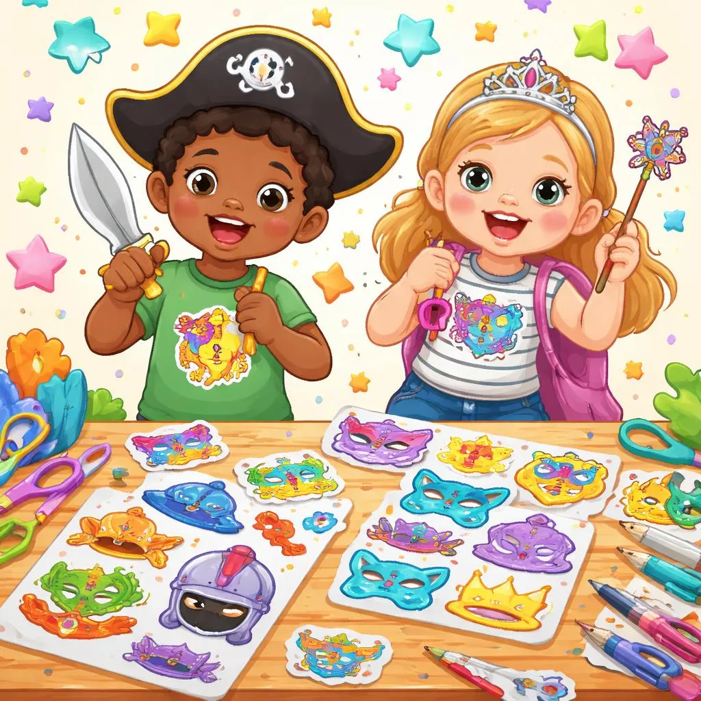 Какие лучшие наклейки с костюмами для творческого обучения и игры?