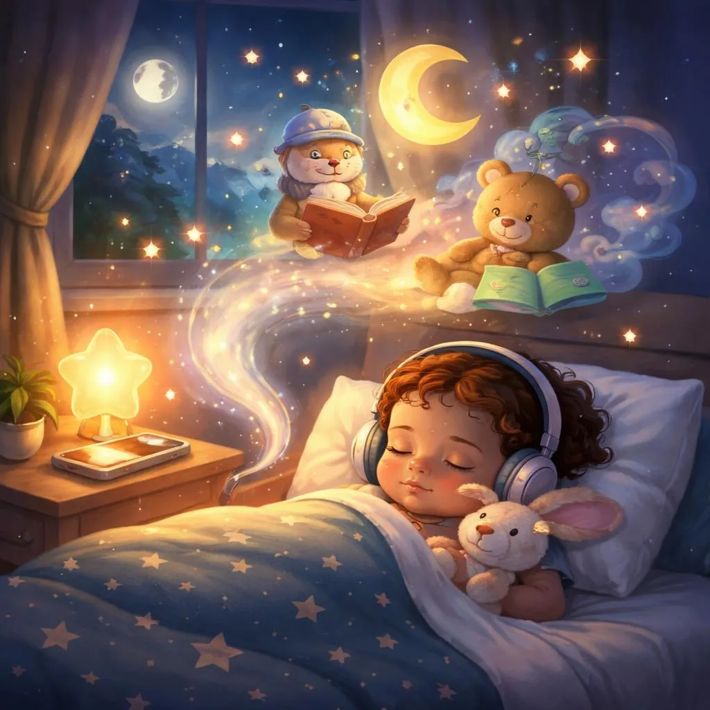 Quais são as melhores histórias de áudio gratuitas para a hora de dormir para os bebês dormirem?