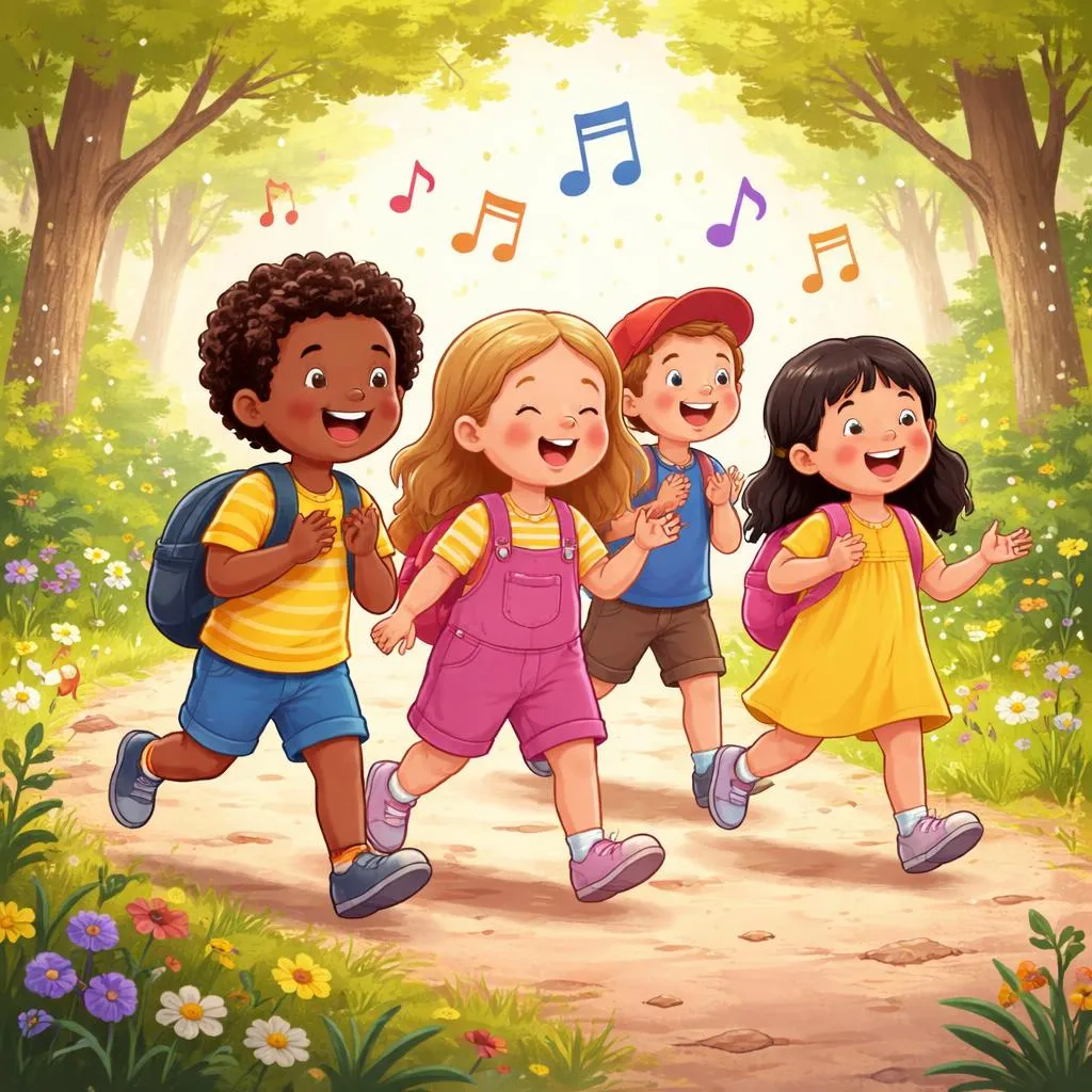 Какие лучшие тексты песен для ходьбы, чтобы научить маленьких детей?