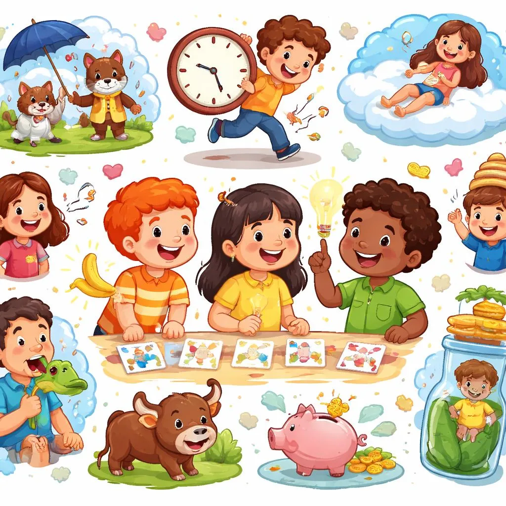 Какие лучшие способы объяснить забавные идиомы для детей, изучающих английский язык?