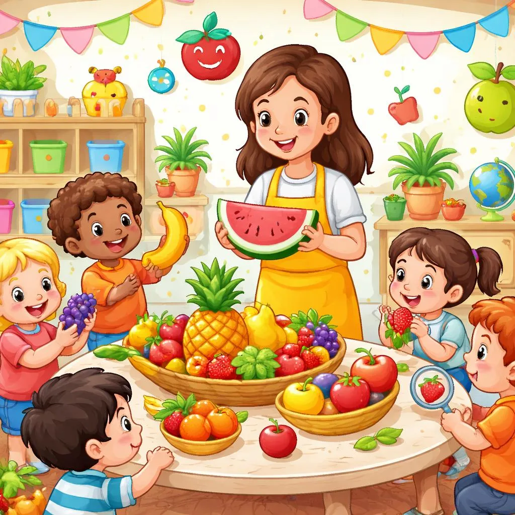 Какие лучшие способы весело преподавать фрукты детям в классе?