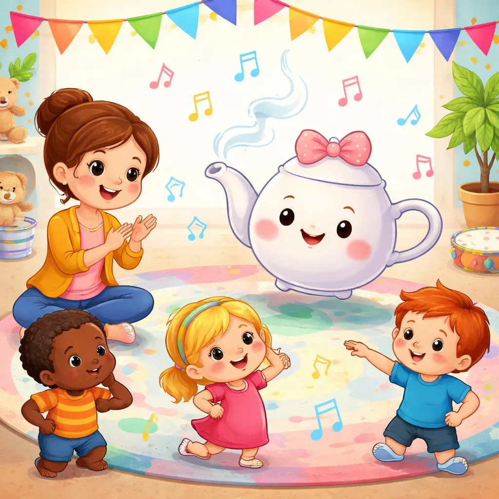 Какие слова в классической песенке про чайник и как мы можем их преподавать?