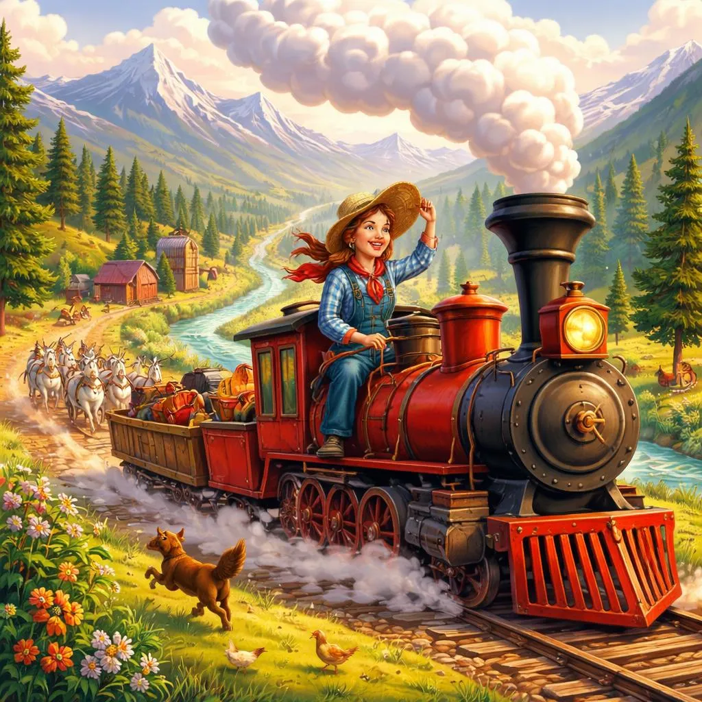 Какие классические слова песни «Она придет вокруг горы»?