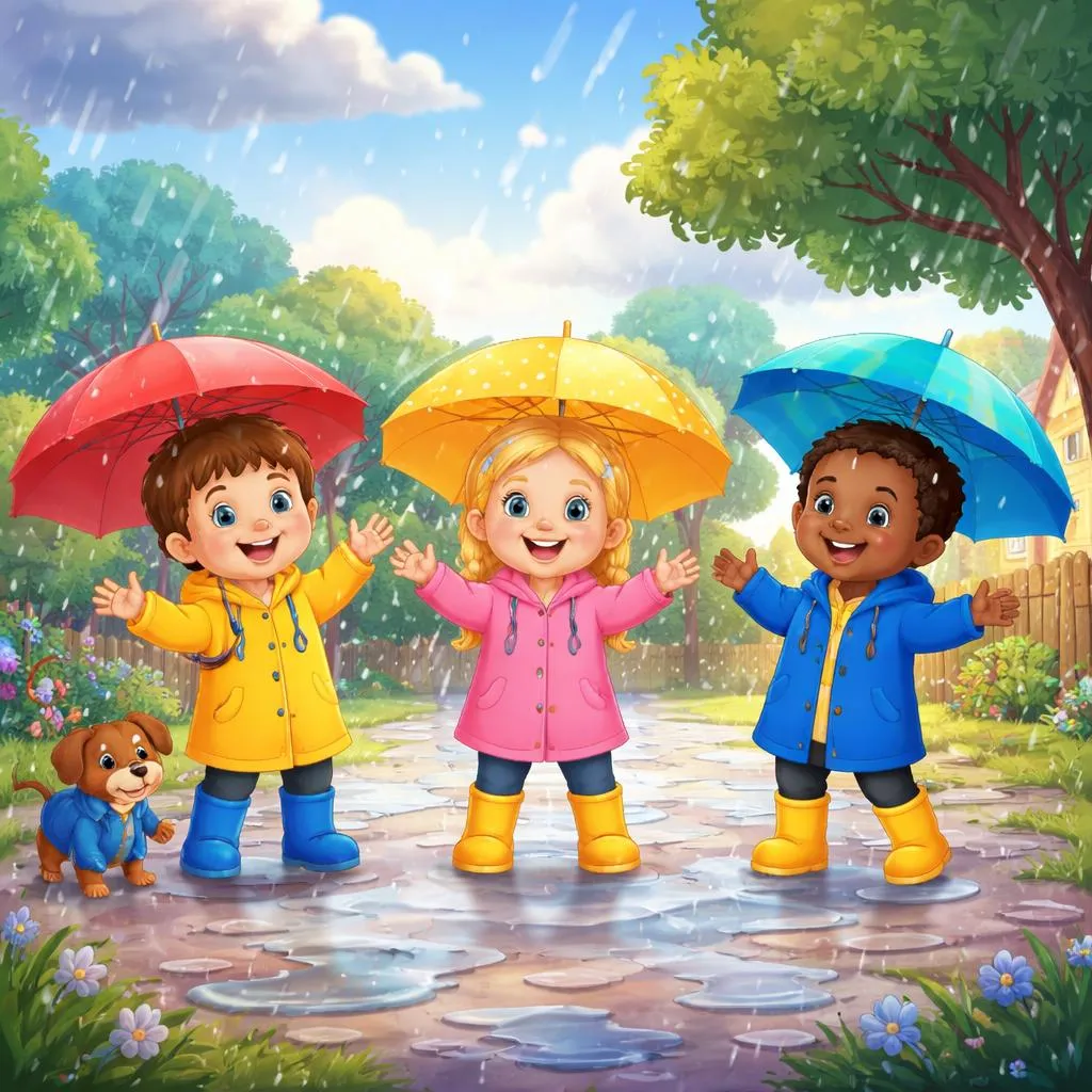 Какие существуют классические тексты песенки «Дождик, дождик, уходи» для детей?
