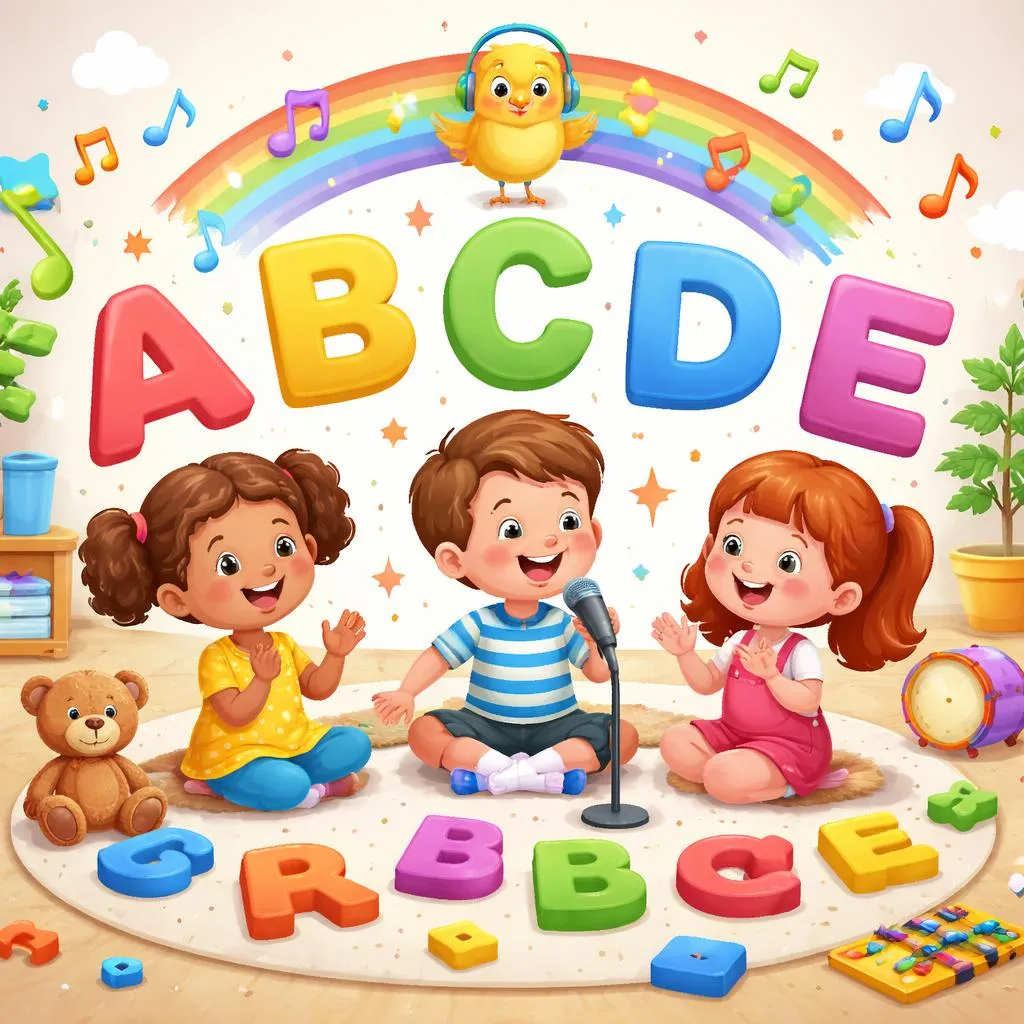 Какие слова в песне про алфавит подходят для обучения детей?