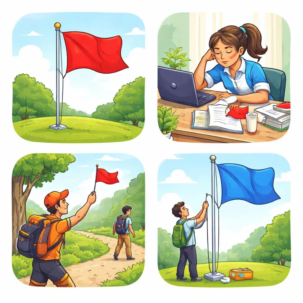 Apa Perbedaan Antara Flag, Flagged, Flagging, dan Flagpole dalam Bahasa Inggris?