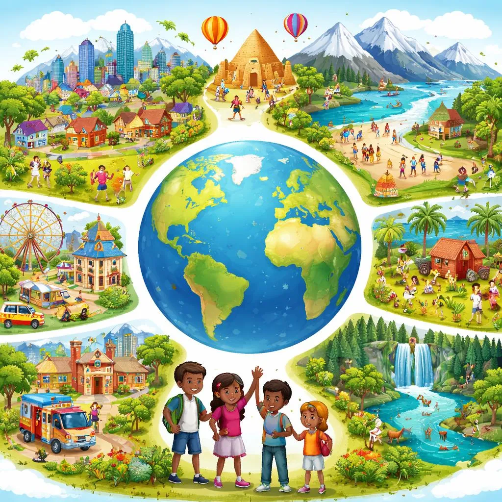 What Are the Different Types of Places We Can Find in Our Community and World?