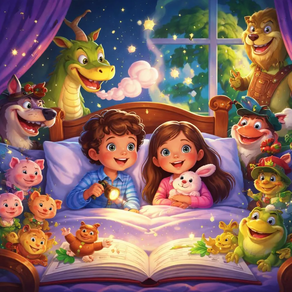 What Are the Funniest and Most Imaginative Famous Bedtime Stories for Kids?