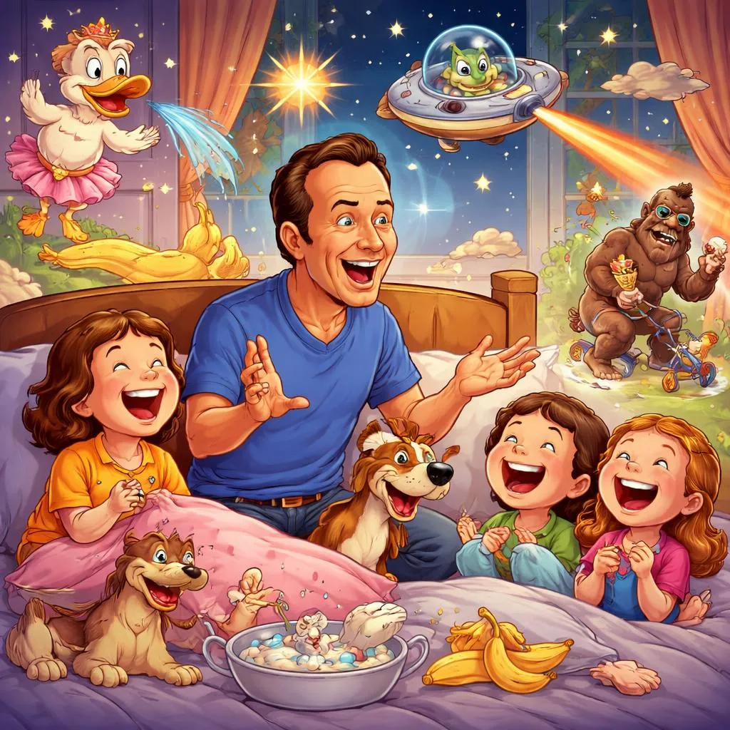 Quelles sont les histoires du coucher les plus drôles que Rob Schneider raconterait ?