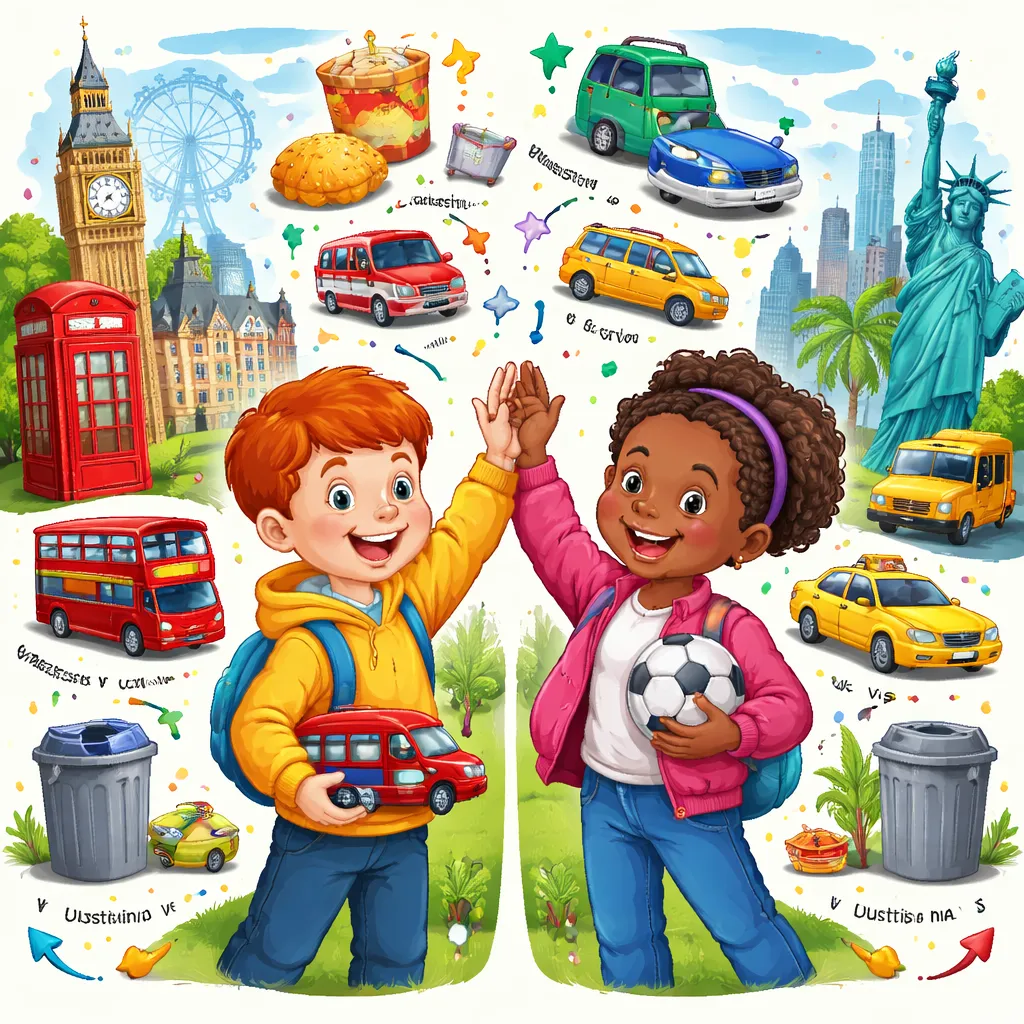 What Are the Key Differences Between British English and American English for Children?