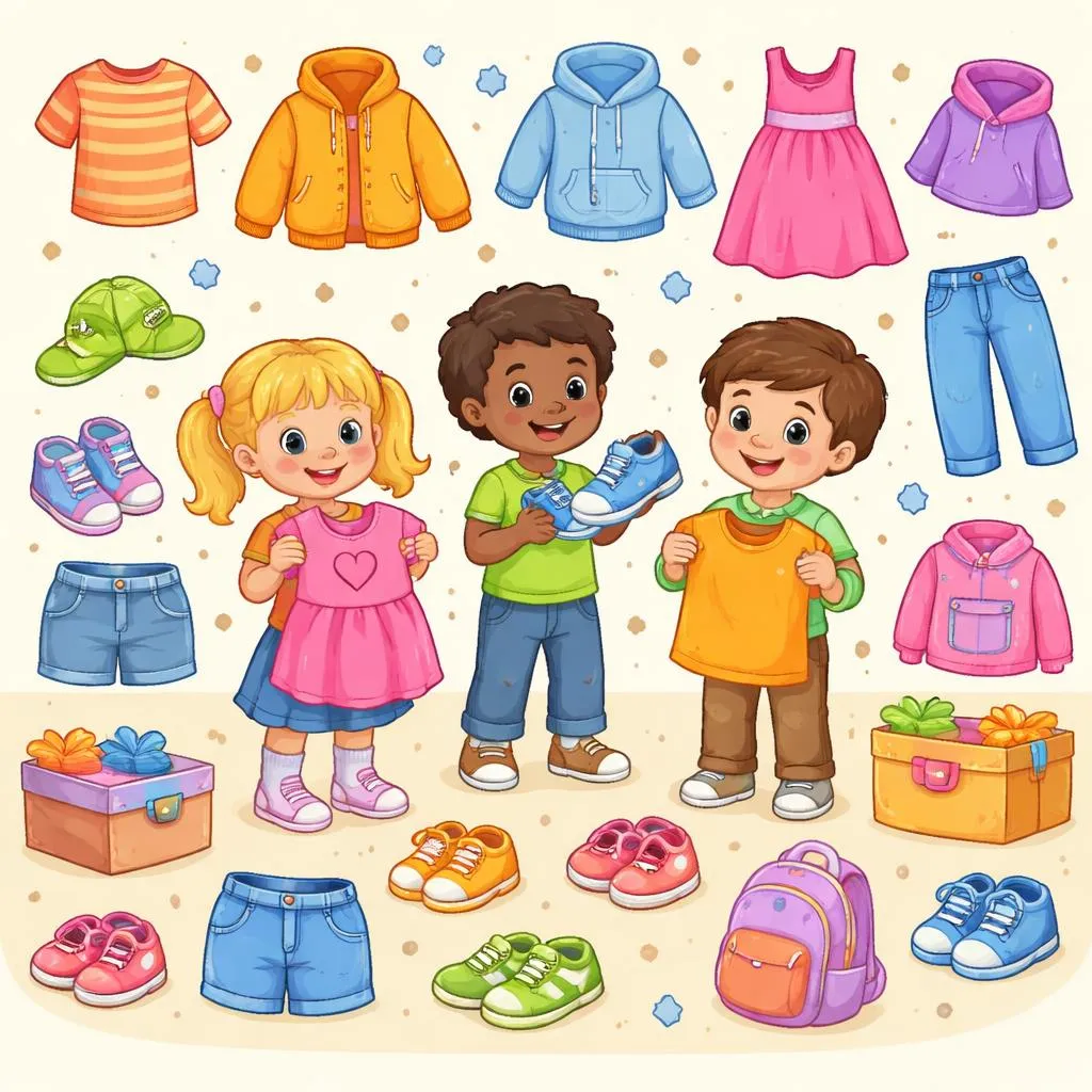 Какие самые распространенные названия одежды на английском языке должны выучить дети?