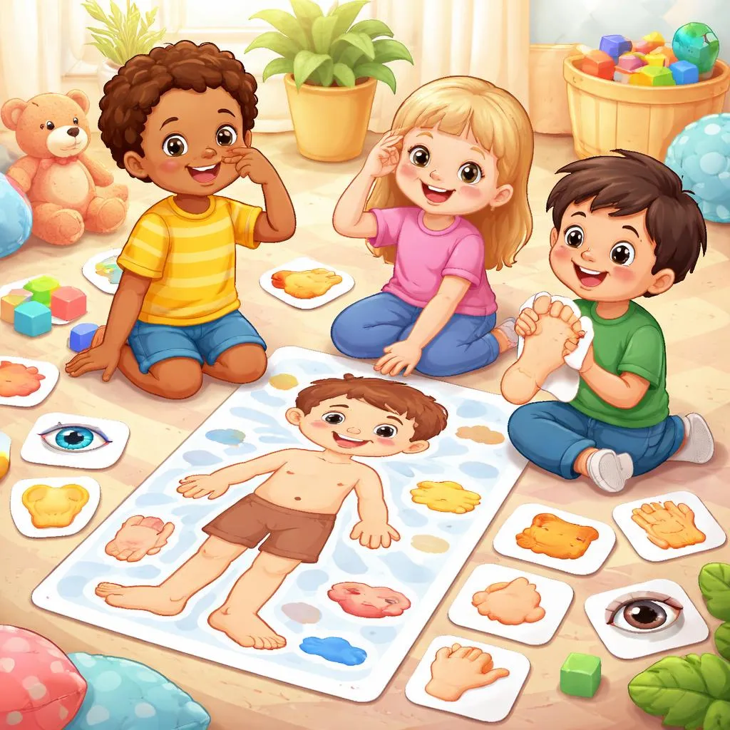 Welche sind die effektivsten Möglichkeiten, um Kindern auf Englisch Körperteile beizubringen?