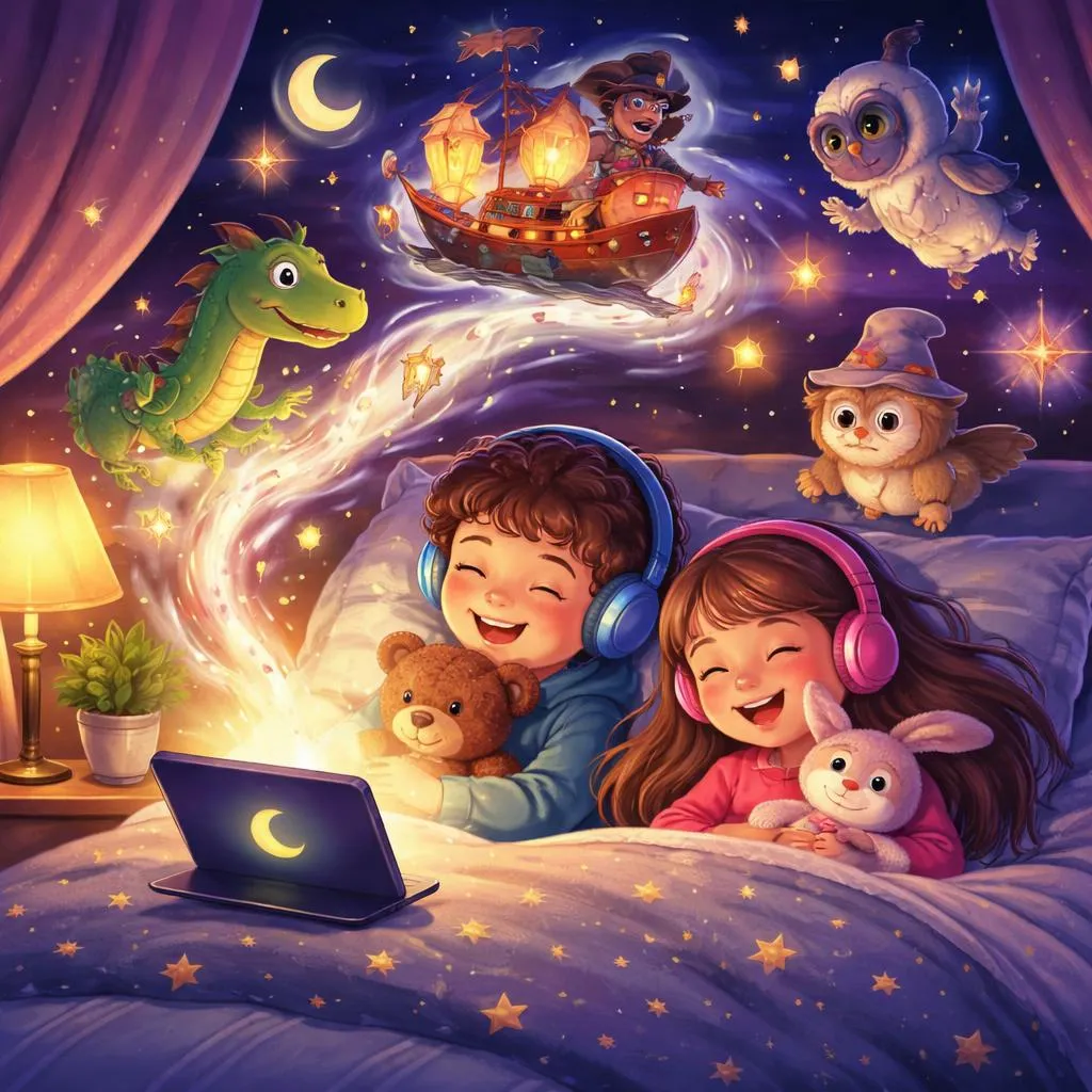 What Are the Most Engaging and Fun Audio Bedtime Stories for Kids to Listen To?