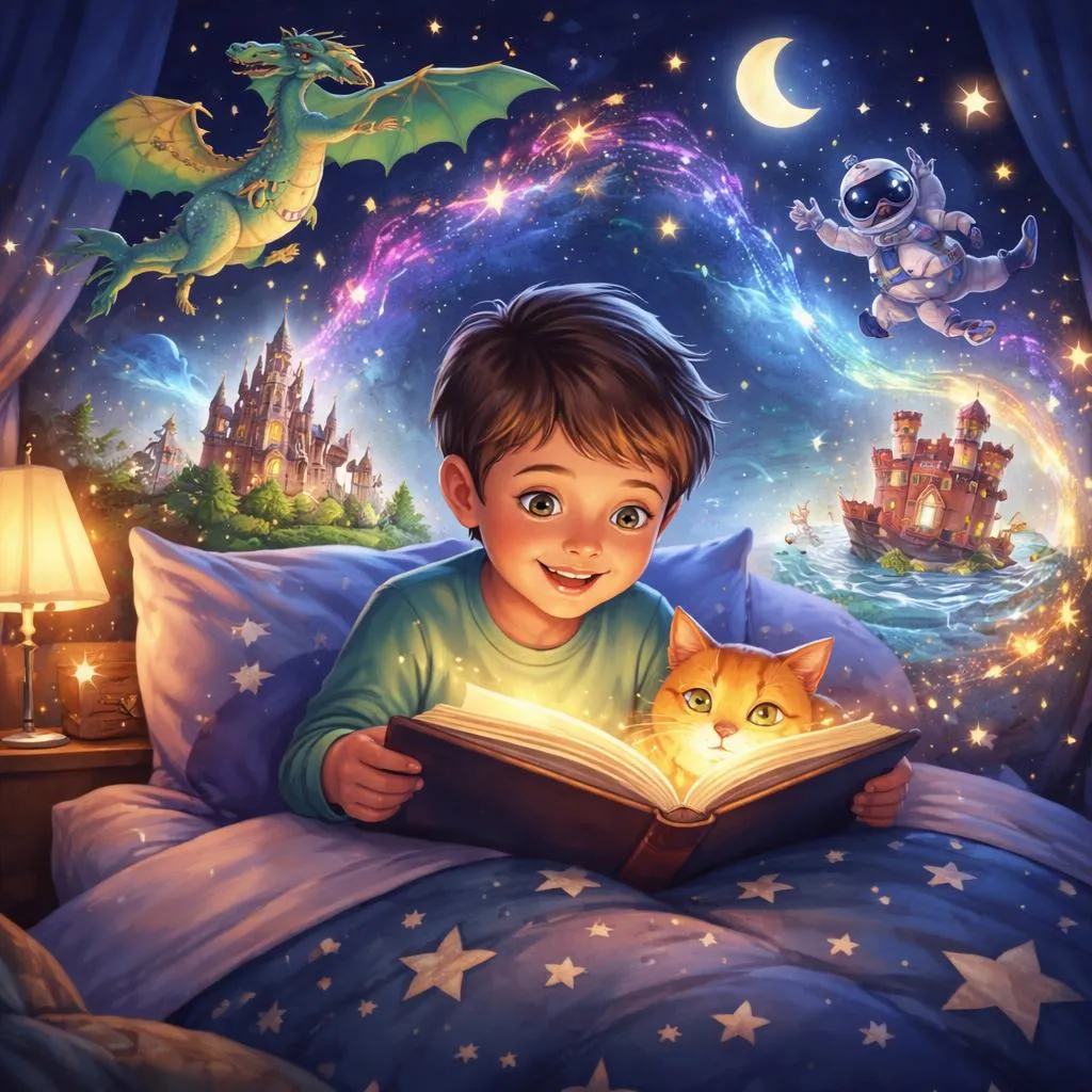 Какие самые увлекательные сказки на ночь понравятся девятилетним детям?