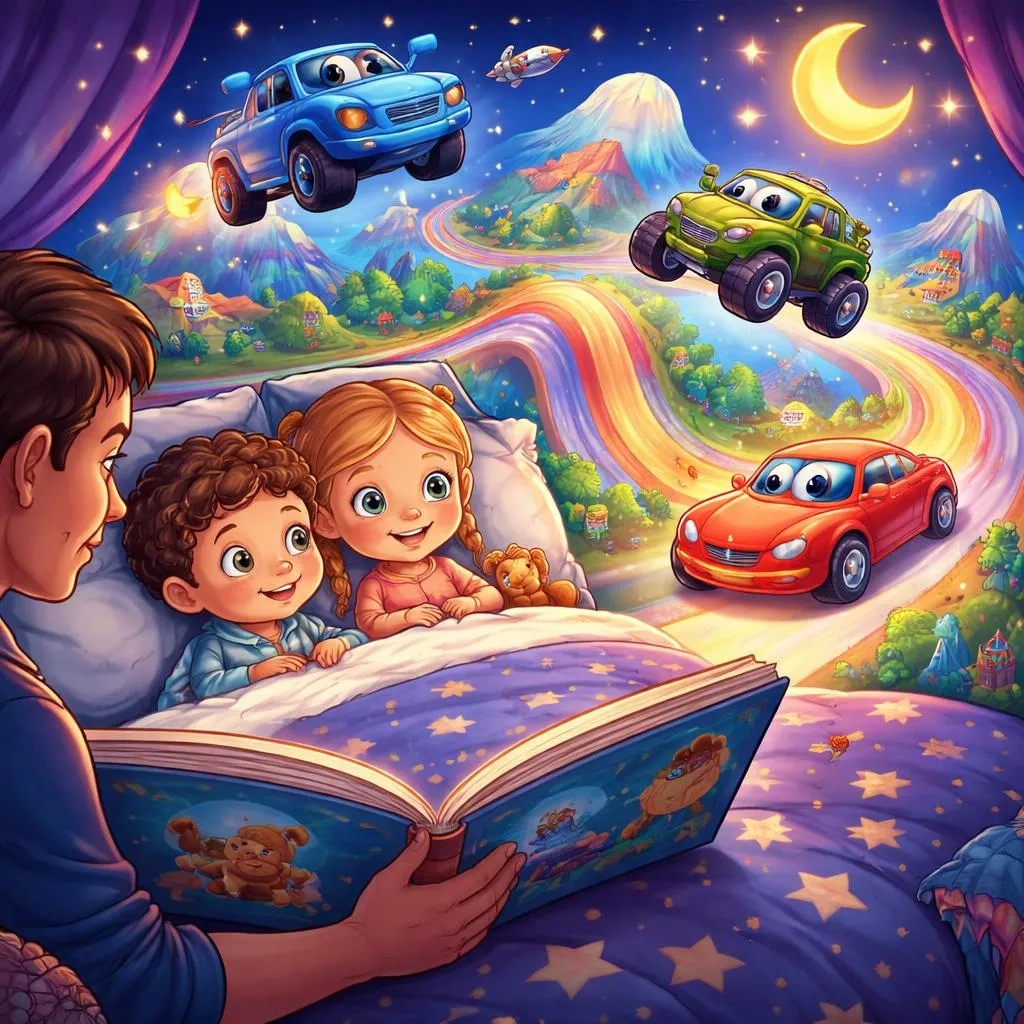 Quelles sont les histoires du coucher les plus amusantes et imaginatives sur les voitures pour les jeunes enfants ?