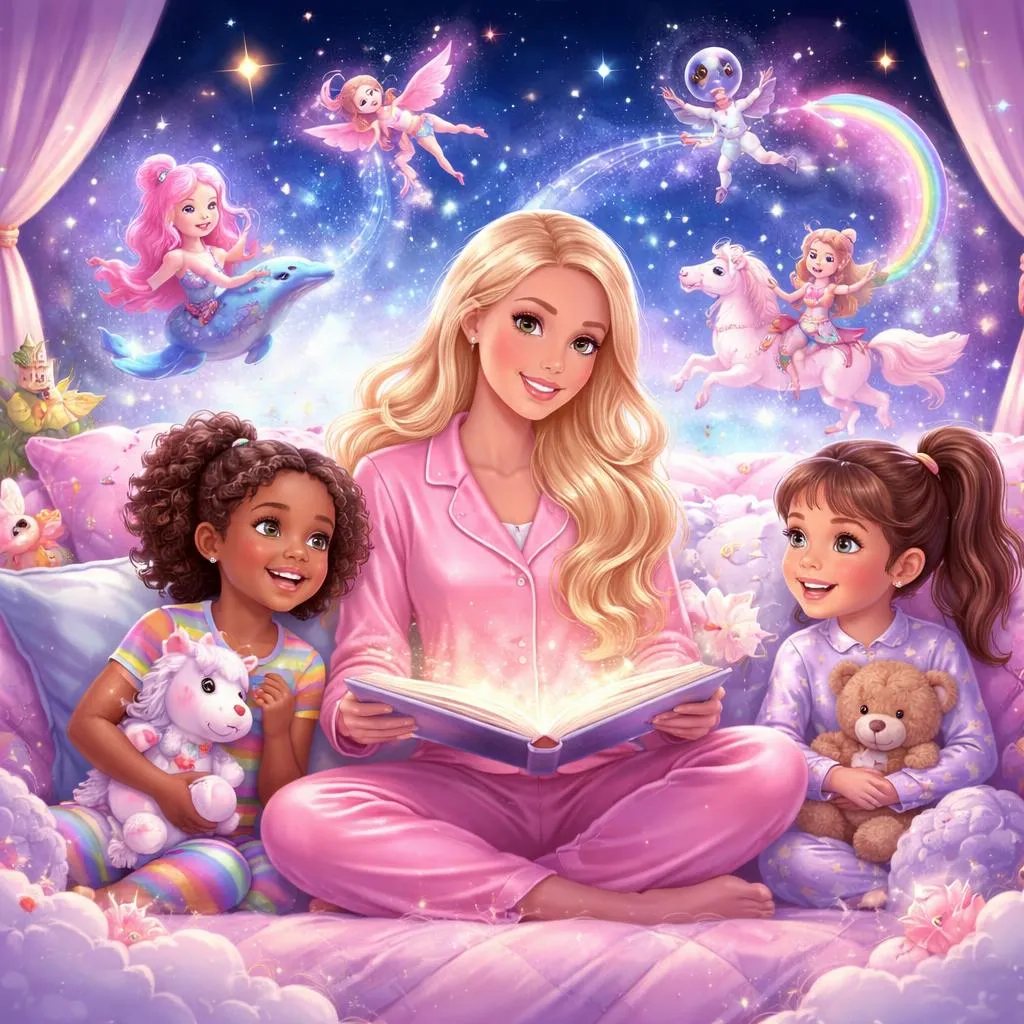 芭比和年轻梦想家的最有趣和富有想象力的睡前故事是什么？