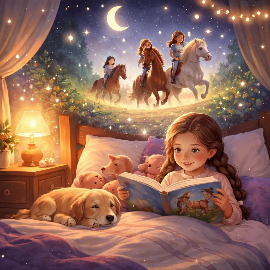 关于小马的趣味和舒缓的睡前故事，适合小骑手们？