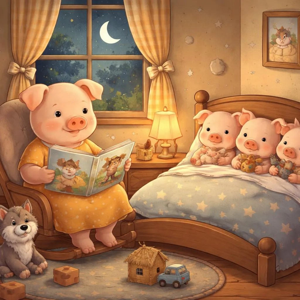 What Are the Most Gentle and Enjoyable Bedtime Stories the Three Little Pigs for Young Children?