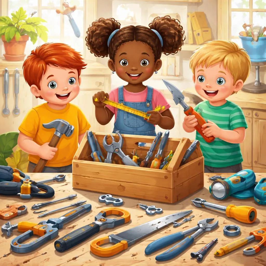 ¿Cuáles son los nombres de herramientas más importantes que todo niño debería conocer?