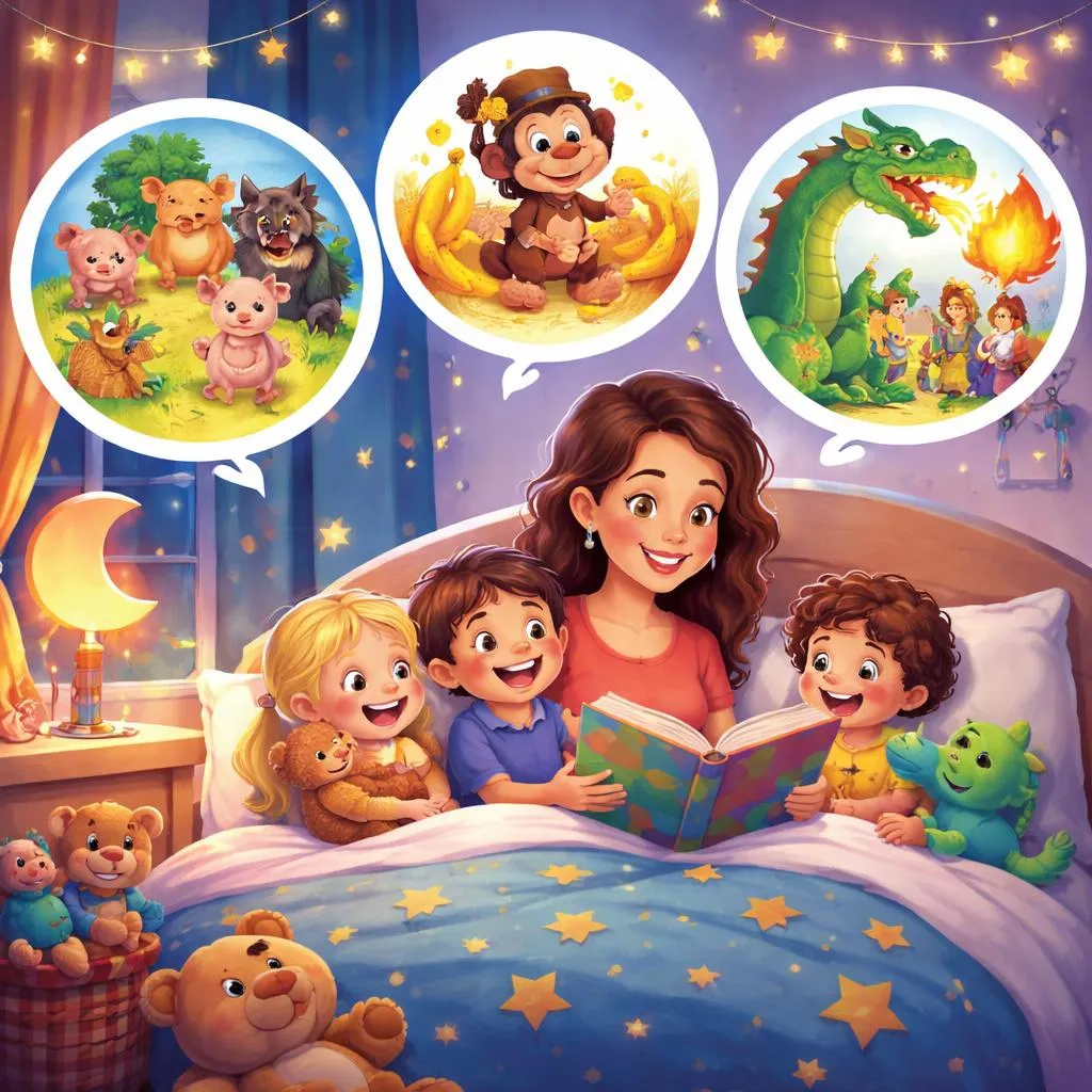 Quels sont les contes du soir les plus populaires pour les enfants aujourd'hui ? 3 histoires amusantes
