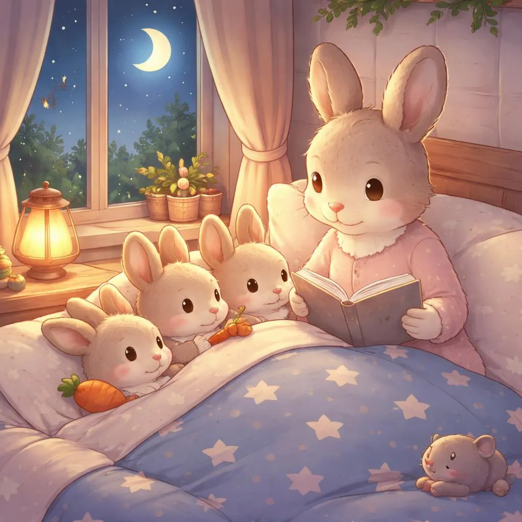 适合幼儿聆听的最舒缓的睡前故事：兔子故事