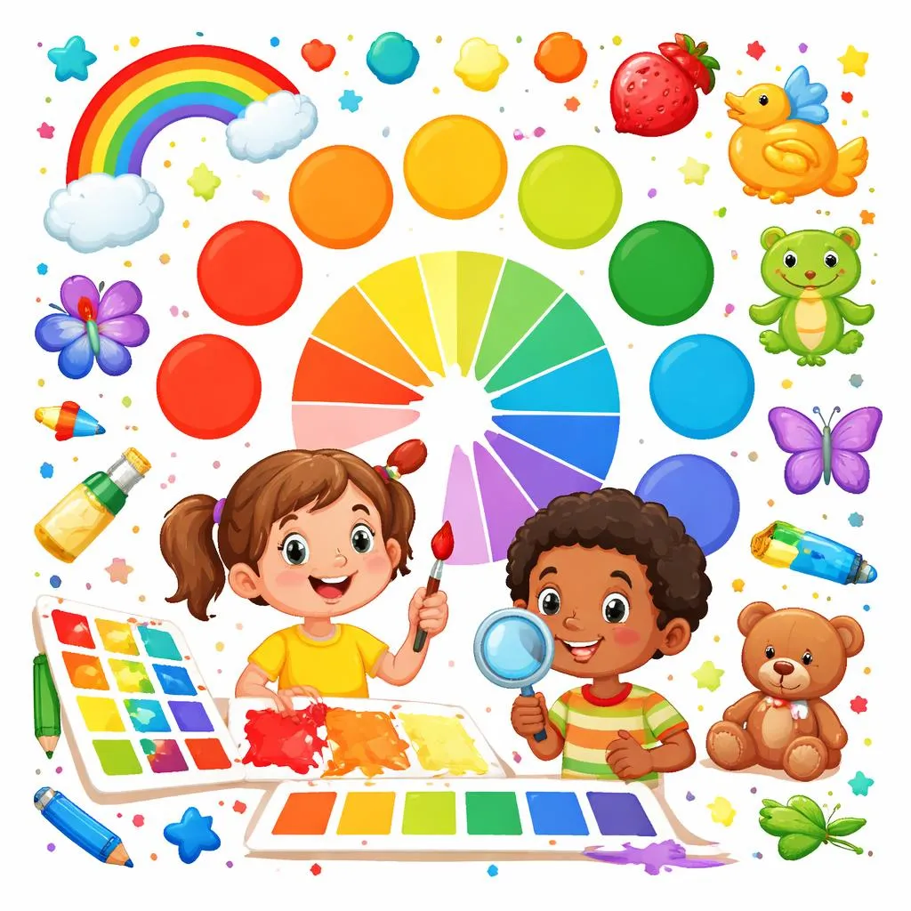 Wie heißen alle Farben auf Englisch für Kinder?