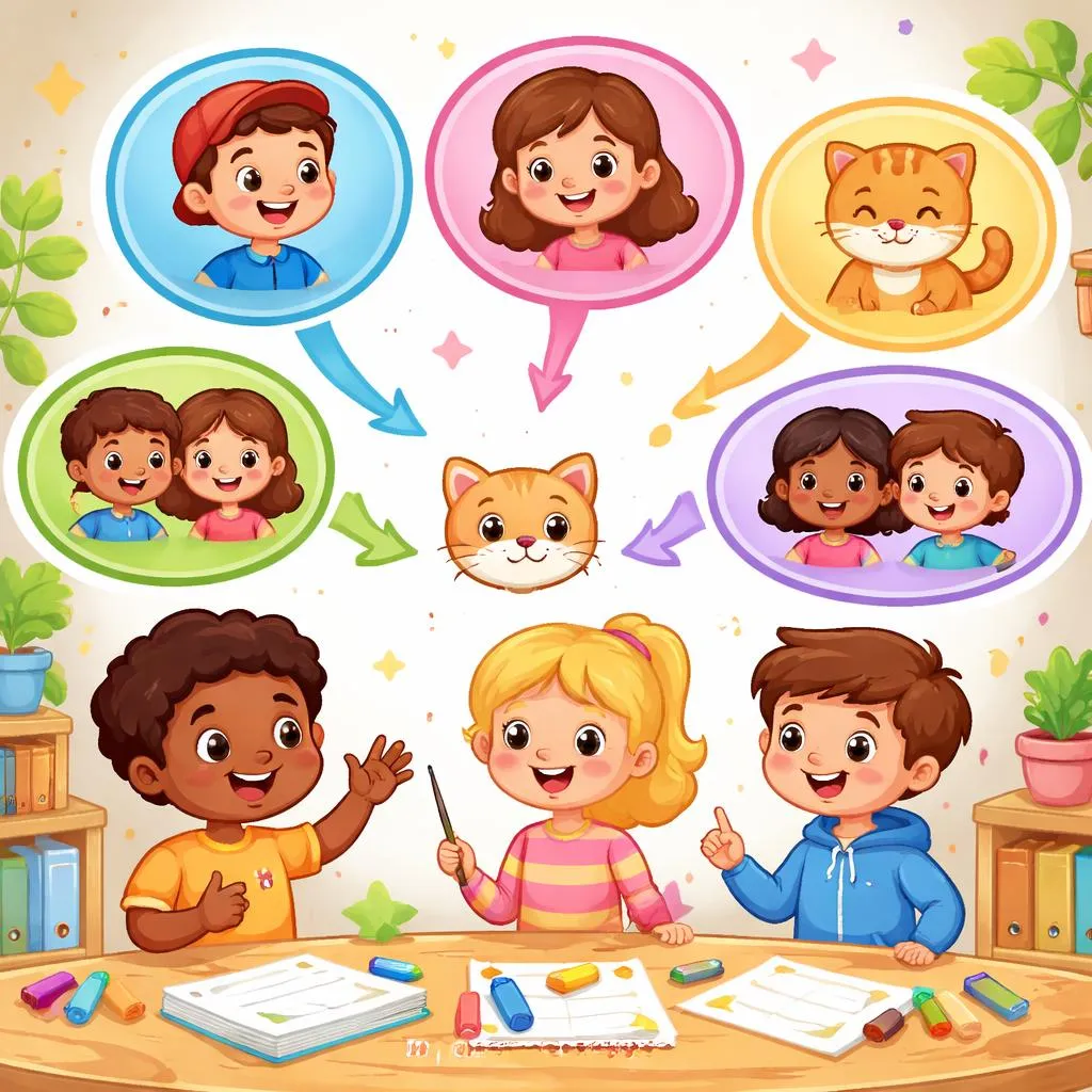 Welche Regeln gelten für die korrekte Verwendung von Objektpronomen in englischen Sätzen für Kinder?