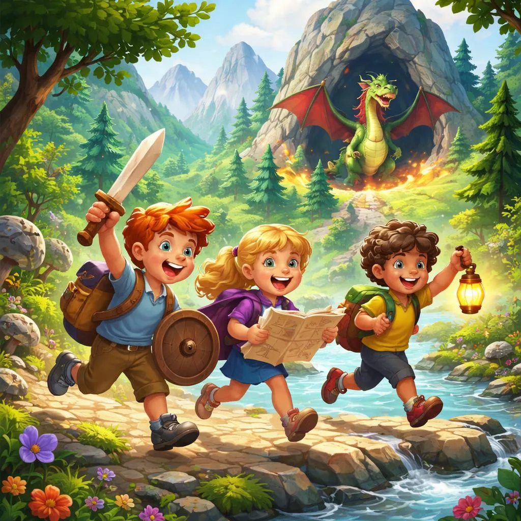 Какие слова в песне «Отправляемся на охоту на драконов»?