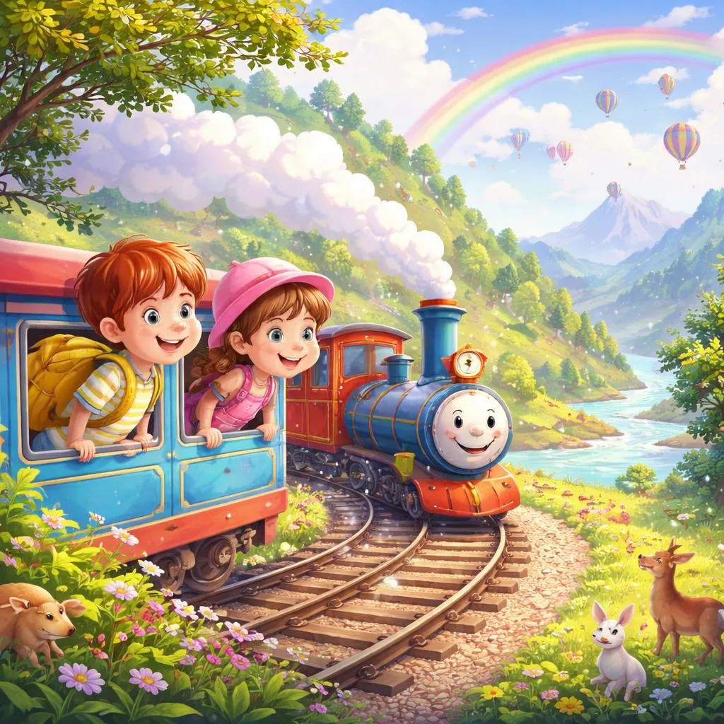 What Can a Children's Train Story Teach Young Readers About Journeys and Discovery?