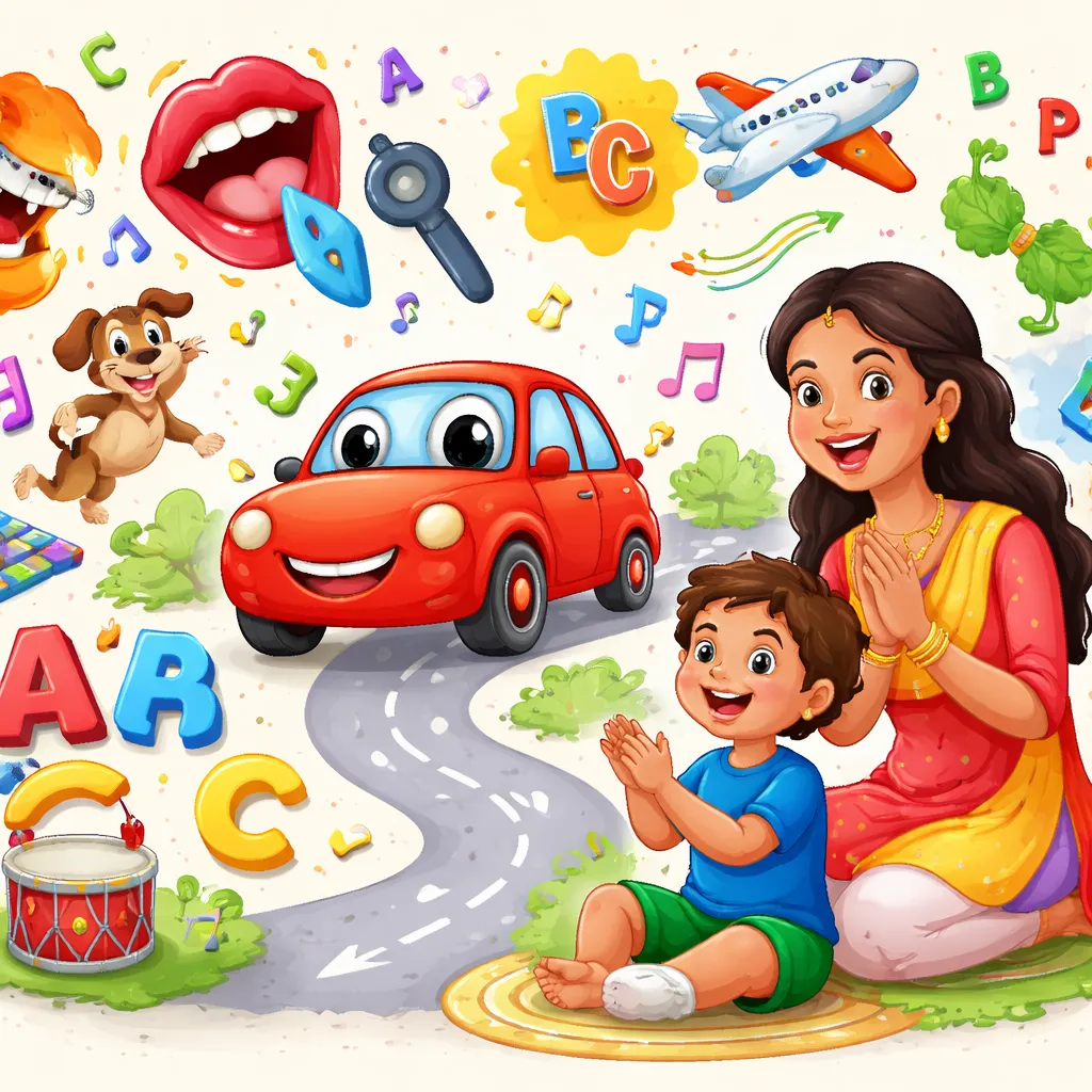 一首像「小汽車 (कार)」的印地語歌曲能教您的孩子什麼關於動作和英語發音的知識？
